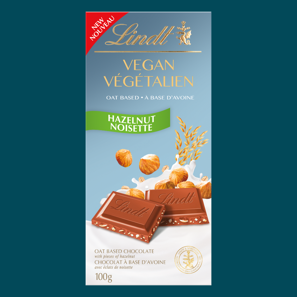 Lindt Vegan Hazelnut chocolate bar