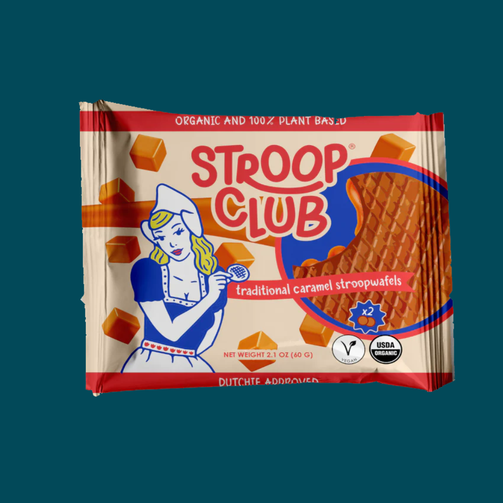 Stroop Club Vegan Traditional Caramel Stroopwafel Cookies